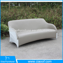 Outdoor waterproof PU leather 3 seater leather sofa